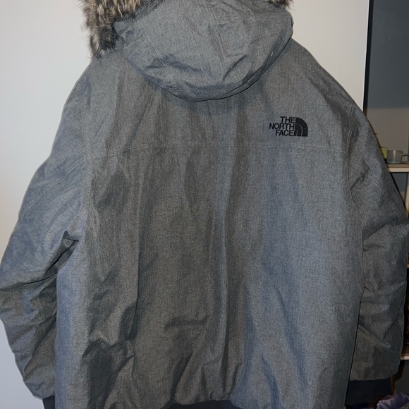 The North Face Charcoal Parka with Faux Fur Trim - Picture 2 of 7